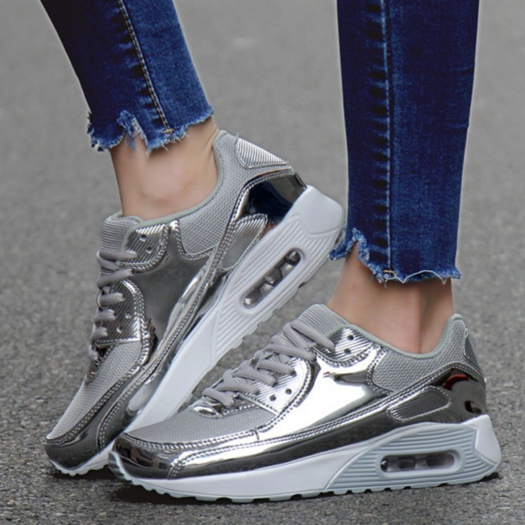 Women's Ignite Walking Shoes Silver - Moving Steps