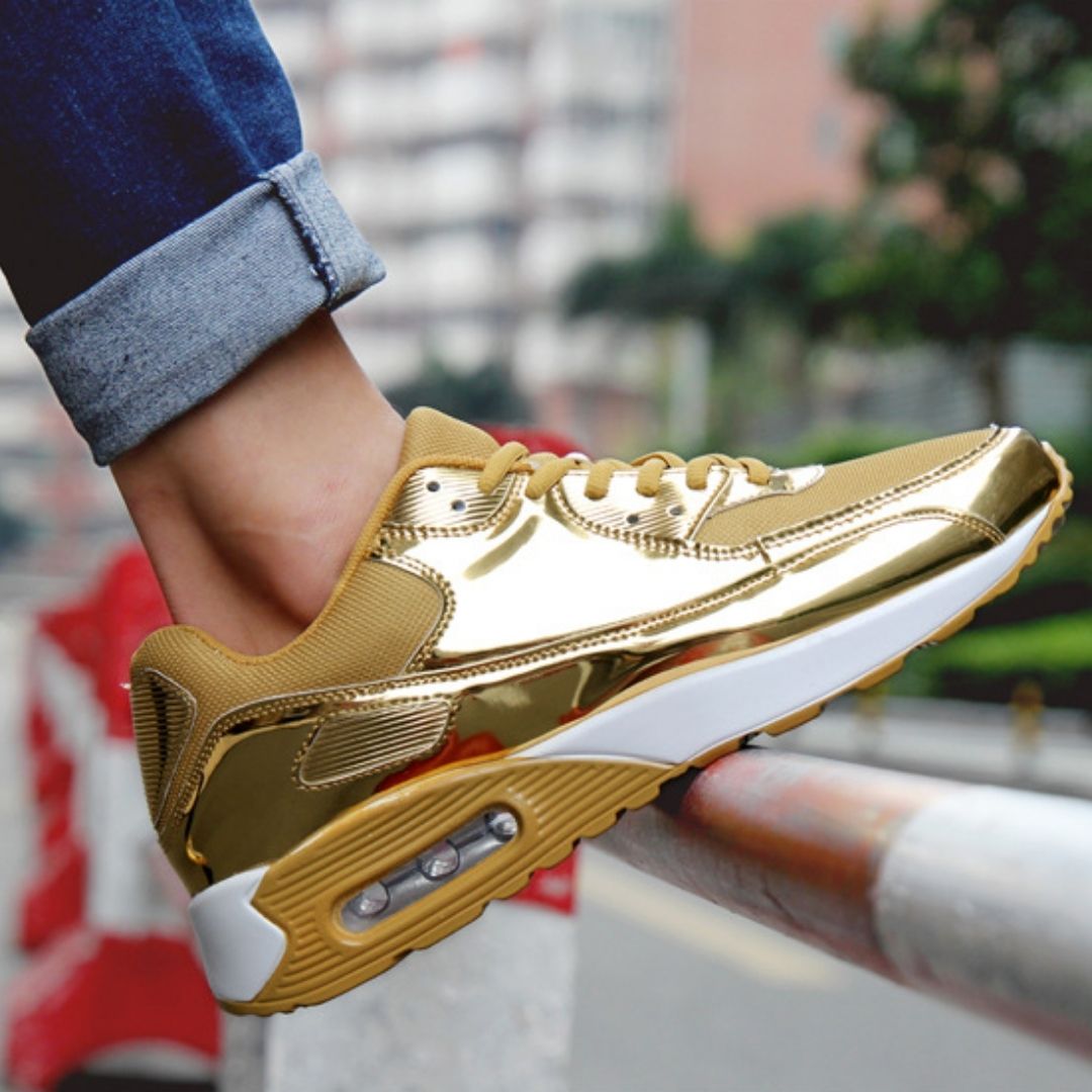 sø Summen Gade Men's Ignite Walking Shoes Gold – Moving Steps