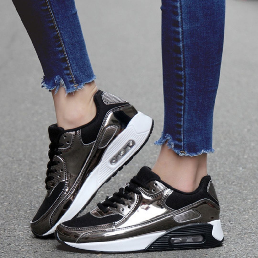 Women's Ignite Walking Shoes Black - Moving Steps