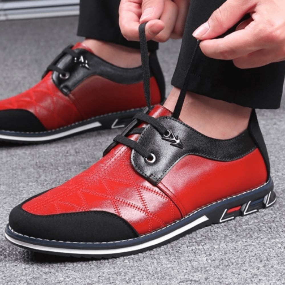 Harrison Walking Shoes Red - Moving Steps