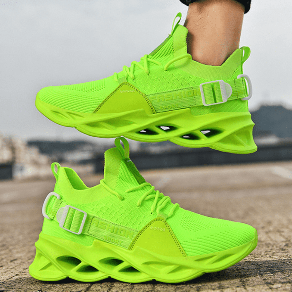 Men s Freedom Walking Shoes Flashy Neon Moving Steps