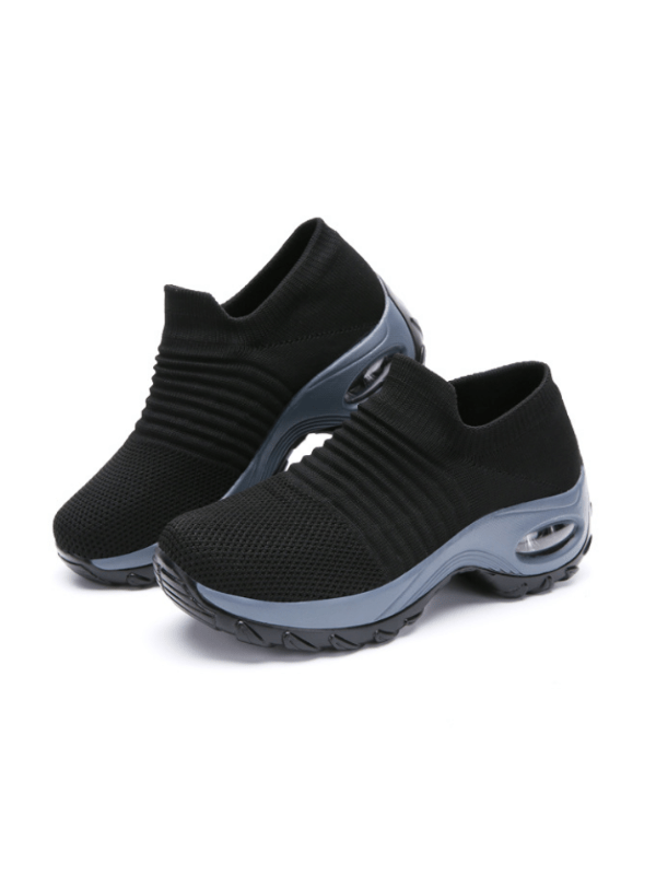 Women's Everyday Walking Shoes Charcoal Black - Moving Steps