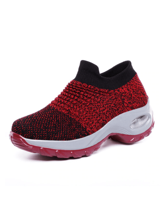 Women's Everyday Walking Shoes Garnet Red - Moving Steps