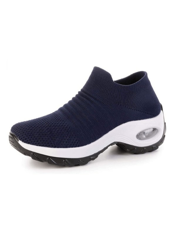 Womens navy 2025 blue walking shoes